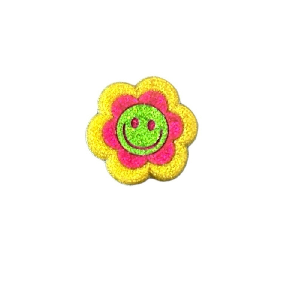 Glitter Flower Croc Shoe Charm